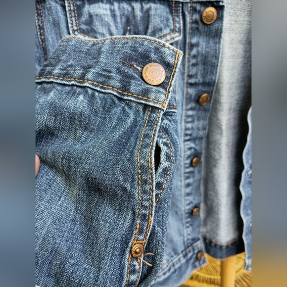 Vintage AriZona 100% Cotton Blue Denim Jacket_Small - Picture 6 of 12